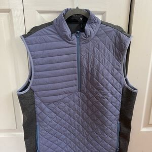 Greyson Golf  Yukon Galf-Zip Hybrid Vest Mens Size L Hampton NWT - MRSP $225